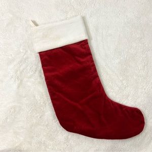 Pottery Barn Large Classic Velvet Christmas Stocking